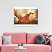 Koe met zwarte kop Lascaux Canvas Afdruk (Insitu (Woonkamer))