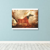 Koe met zwarte kop Lascaux Canvas Afdruk (Insitu (Houten vloer))
