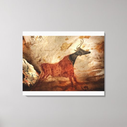 Koe met zwarte kop Lascaux Canvas Afdruk (Voorkant)