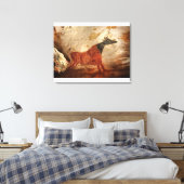 Koe met zwarte kop Lascaux Canvas Afdruk (Insitu (Slaapkamer))
