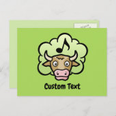 Koe Methaan Cartoon Briefkaart (Voorkant / Achterkant)