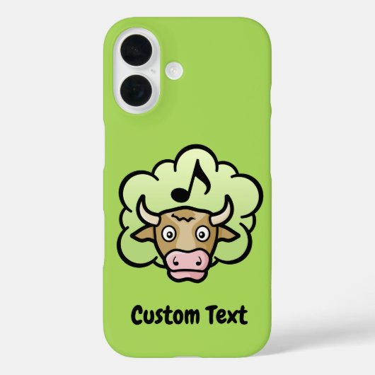 Koe methaan Cartoon Case-Mate iPhone Case (Achterkant)