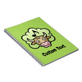 Koe Methaan Cartoon Notitieboek (Rechterzijde)