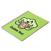 Koe Methaan Cartoon Notitieboek (Linkerzijde)