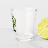 Koe Methaan Cartoon Shot Glass Glas (Rechts)