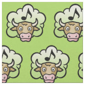 Koe methaan Cartoon Stof (Close Up)