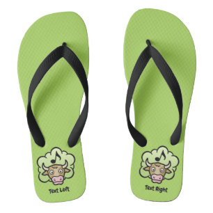 Koe Methaan Cartoon Teenslippers