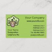 Koe Methaan Cartoon Visitekaartje (Voorkant)
