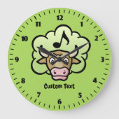 Koe MethaanCartoon Grote klok (Voorkant)