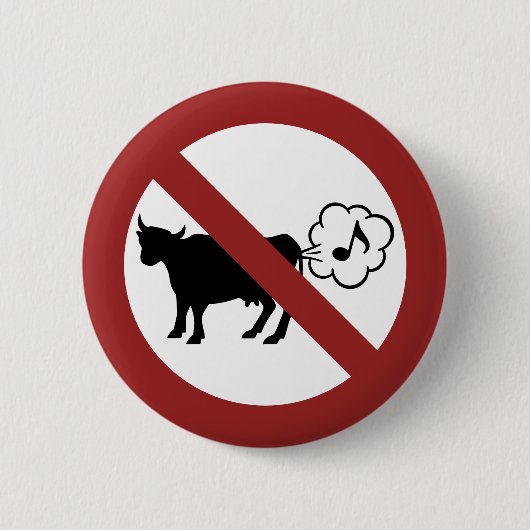 Koe methaanpictogram Button (Voorkant)