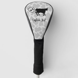 Koe Methaanpictogram Golf Head Hoesje Golfheadcover