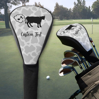 Koe Methaanpictogram Golf Head Hoesje Golfheadcover