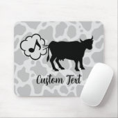 Koe methaanpictogram Muismat (Met muis)