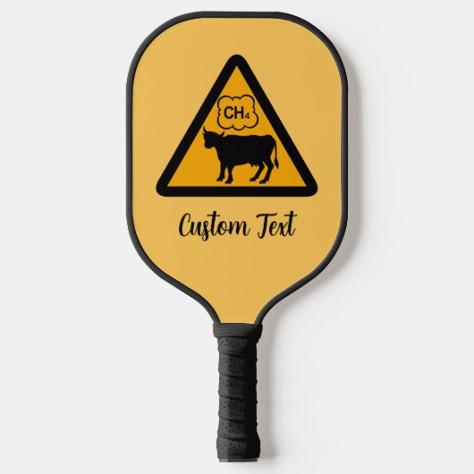 Koe Methaanpictogram Pickleball Paddle (Voorkant)