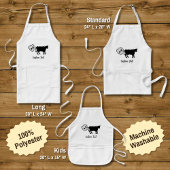 Koe Methaanpictogram Schort