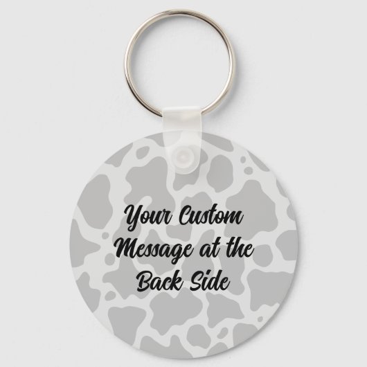 Koe methaanpictogram Sleutelhanger (Achterkant)