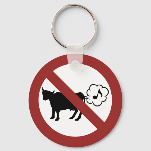 Koe methaanpictogram Sleutelhanger (Voorkant)