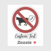 Koe methaanpictogram Sticker (Vel)