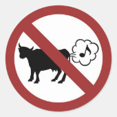 Koe methaanpictogram Sticker (Voorkant)