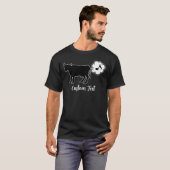 Koe methaanpictogram T-shirt (Voorkant volledig)