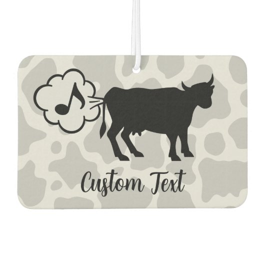 Koe methaanpictogramauto's luchtverfrisser (Voorkant)