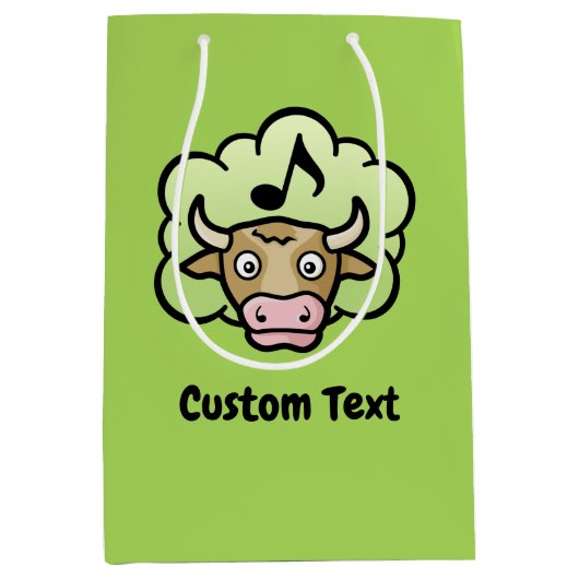 Koe Methane Cartoon Gift Bag Medium Cadeauzakje (Voorkant)