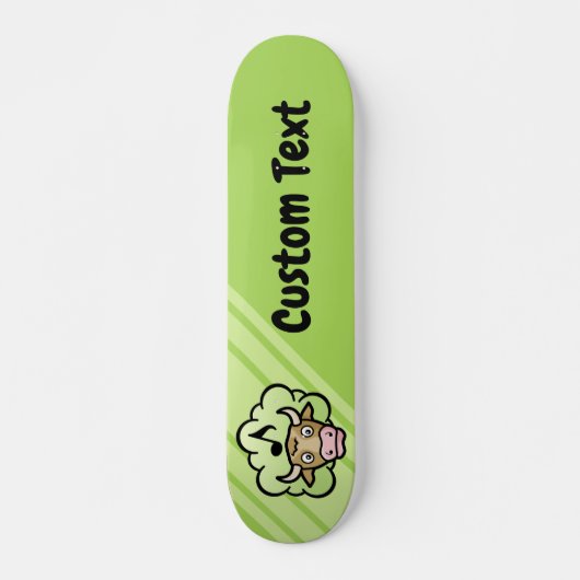 Koe Methane Cartoon Skateboard Deck (Voorkant)