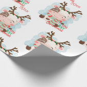 Koe, mijn eerste Kerstmis Cadeaupapier (Hoek)