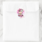 Koe, Mijn eerste Valentijnsdag Ronde Sticker (Tas)