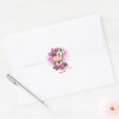 Koe, Mijn eerste Valentijnsdag Ronde Sticker (Envelop)