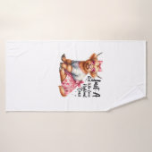 Koe minnaar gewoon een meisje dat houdt van Highla Badhanddoek (Badhanddoek)