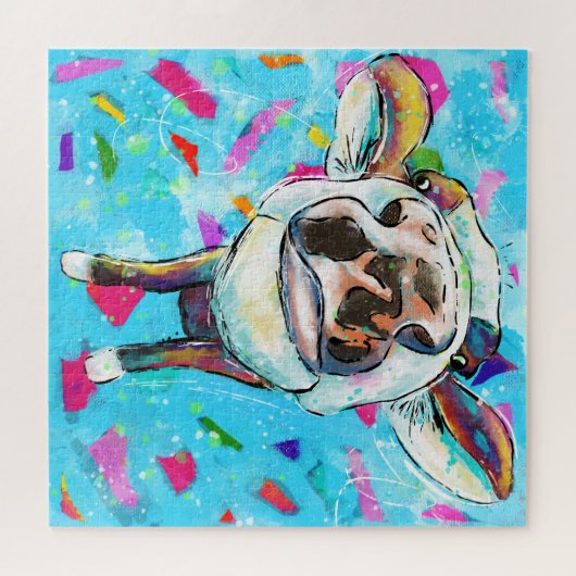 Koe modale tandeninkt legpuzzel (Horizontaal)