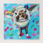 Koe modale tandeninkt legpuzzel (Verticaal)