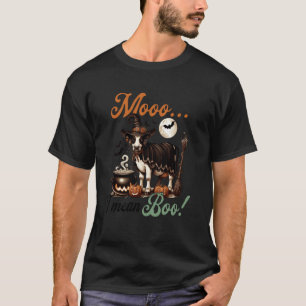 Koe Moe Ik Bedoel Boe Grappige Halloween Boerderij T-shirt