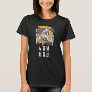 Koe Moeder Boer Schotse Hooglanders Koeienmeisje J T-shirt