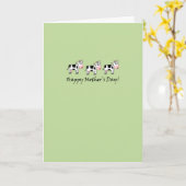 Koe Moederdag Kaart (Gele Bloem)