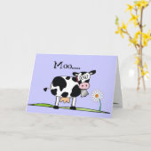 Koe-Moo.....Hoop dat jullie een Gelukkige Vaderdag Kaart (Gele Bloem)