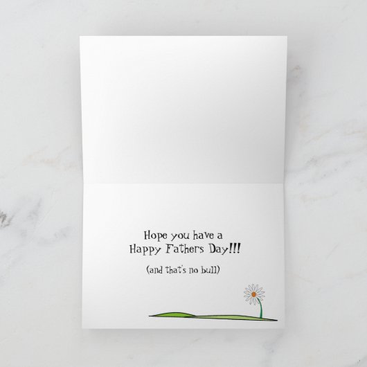 Koe-Moo.....Hoop dat jullie een Gelukkige Vaderdag Kaart (Binnen)
