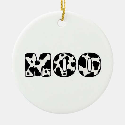 Koe Moo Keramisch Ornament (Voorkant)