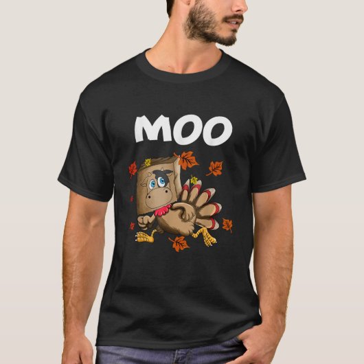 Koe Moo Thanksgiving Diner Outfit Thanksgiving Tu T-shirt (Voorkant)