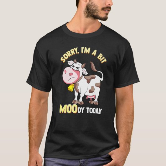 Koe Moody Pun Boerderij T-shirt (Voorkant)