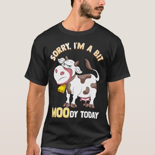 Koe Moody Pun Boerderij T-shirt (Voorkant)