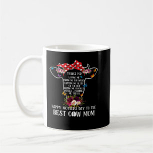 Koe Mooey Bedankt voor een gelukkige moederdag T Koffiemok