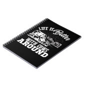 Koe Mooey Funny Cattle Funny Koe Boerderij Life is Notitieboek (Linkerzijde)