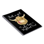 Koe Mooey is gewoon een meisje dat van Schotse hoo Notitieboek (Rechterzijde)