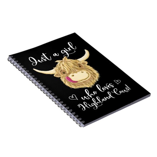 Koe Mooey is gewoon een meisje dat van Schotse hoo Notitieboek (Rechterzijde)