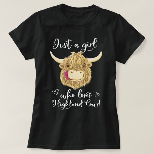Koe Mooey is gewoon een meisje dat van Schotse hoo T-shirt (Design voorkant)