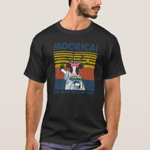 Koe Moofica Land Van De Vrije Zachte Boer Koe Retr T-shirt