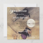 Koe Moon Baby shower Kaart (Achterkant)