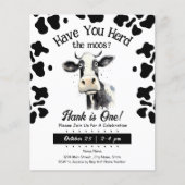 Koe Moos 1e Verjaardag Waterverf (Voorkant)